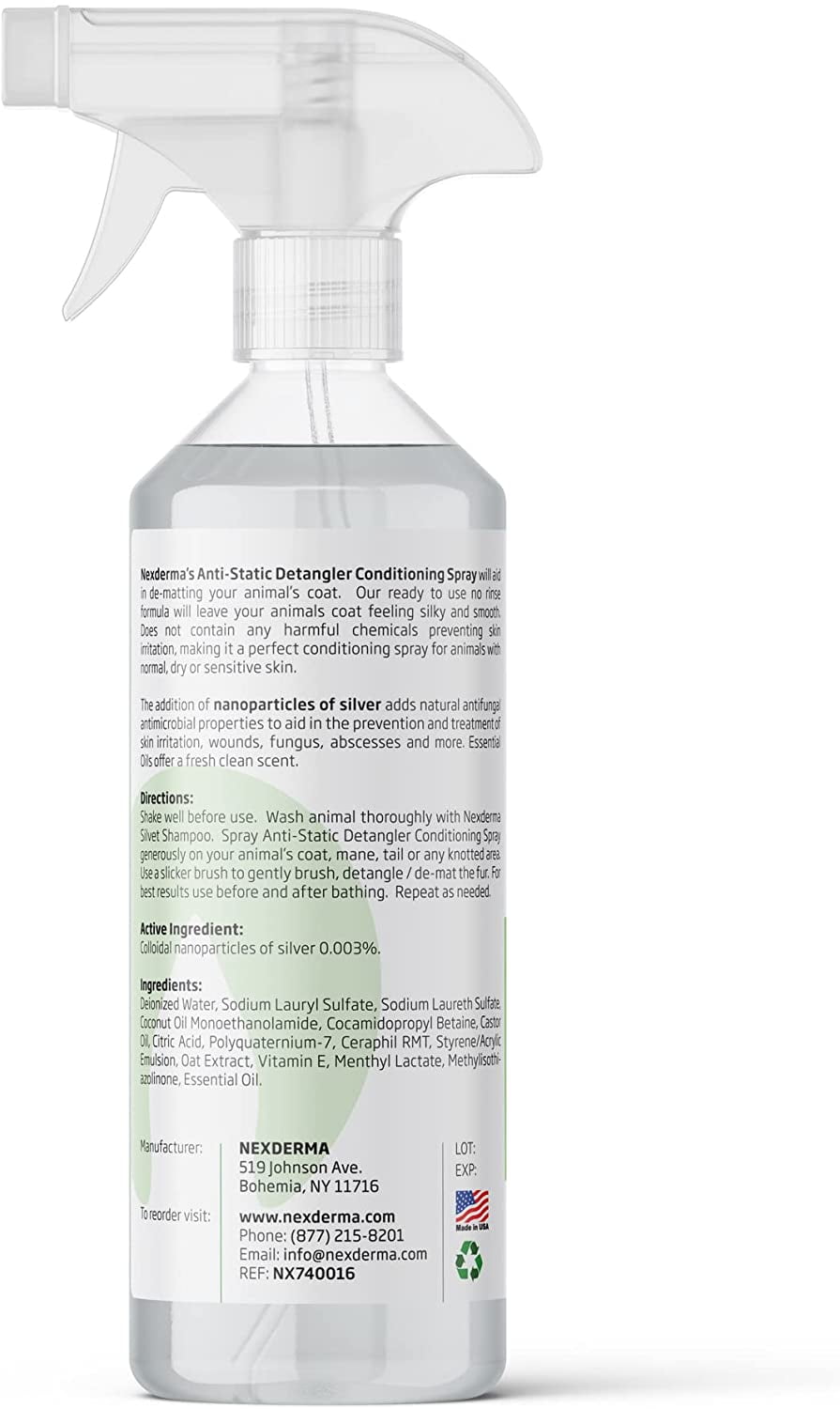 NEXDERMA Fresh & Clean Scent Pet Detangling Conditioning Spray for Dogs