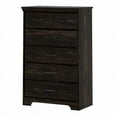 thumbnail image 3 of South Shore 55"x 20.5" Versa 5-Drawer Dresser, Rubbed Black, 3 of 8