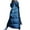 Blue, variant on Womens Long Quilted Coat Winter Warm Hooded Puffer Jacket Thickened Cotton Padded Overcoat Knee Length Coats with Pockets