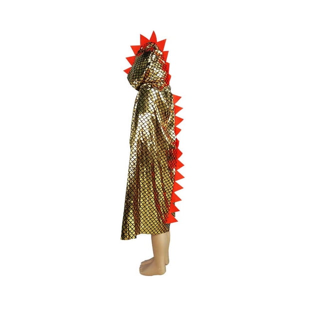 Sonducket Capa exquisita de buena elasticidad para disfraz de Cosplay, manto lavable de colores, accesorios de ropa de fiesta para niños de Halloween Disfraces de disfraces Oro Sonducket AP012553-01
