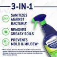 thumbnail image 3 of Microban Disinfectant Spray, 24 Hour Sanitizing and Antibacterial Spray, All Purpose Cleaner, Fresh Scent, 22 fl oz Pack of 4, 3 of 11