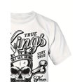 thumbnail image 2 of Camiseta de manga corta con estampado de calavera para hombre, talla grande, cuello redondo, diseño moderno y completo para hombres altos, ideal para deportes al aire libre y ocio, talla grande., 2 of 5
