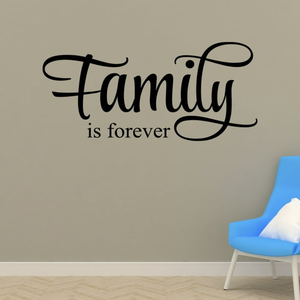 family is forever vinyl lettering wall sayings word art home decor diy
