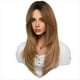 thumbnail image 1 of Peluca de SimulacióN Europea y de 64 Cm, Cabello Femenino, Conjunto de Cabeza con Raya Central, Conjunto de Cabello para Mujer, Peluca de Cabeza,C, 1 of 9