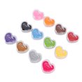thumbnail image 1 of Ink 12 Color Heart Shape Ink Pad Water Soluble Washable Finger Ink Pad for Craft Scrapbooking Card Making, 1 of 7