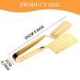 thumbnail image 3 of 2026 New Stainless Steel Grill Clamp, Stainless Steel Double-Sided Shovel Clip, 304 Kitchens Tongs Food Flip Clip, Multipurpose Grill Clamp for Outdoor Grilling and Kitchen Cooking(Gold1,9.8x0.8"), 3 of 9