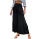 thumbnail image 1 of Sunloudy Pantalones de pierna ancha para mujer, pantalones plisados sueltos casuales de color sólido de cintura alta, caqui/negro/verde claro/blanco/verde/rojo vino Sunloudy  moda, 1 of 8