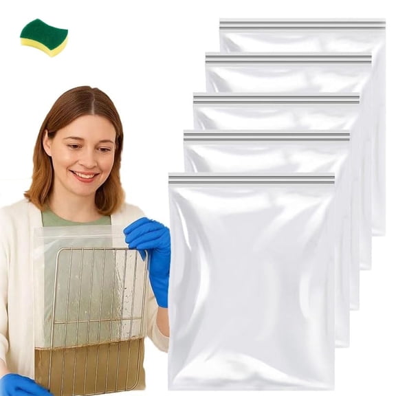 2026 Oven Rack Cleaning Bags, No Scrub Oven Rack Cleaner Bags, Reusable And Leak-Proof, Environmental Friendly, Suitable For Cleaning Of Various Sizes