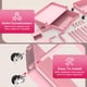 thumbnail image 4 of Carrito organizador de maquillaje con ruedas Goovilla, 3 niveles, plástico rosa, 4 of 7