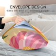 thumbnail image 4 of Yayeee Pillowcase Queen Size Set of 2 Satin Wrinkle Resistant Pillow Case, Pink Abstract Floral, 4 of 8