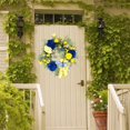 thumbnail image 5 of Douhoow Simulated Sunflower Wreath Flower Ribbon Bow-Knot Decor Hanging Garland Wall Home Ornament, 5 of 9
