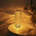 thumbnail image 4 of Lampe de Table en Cristal Diamant, Rechargeable par USB, Contrôle Tactile, 3 Couleurs d'Éclairage, Luminosité Réglable, Lampe de Table en Cristal pour Chambre, 4 of 5