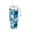 Blue Marine Life Patterns, variant on 40 oz Insulated Stainless Steel Tumbler Double Wall Stainless Steel Tumbler with 2-Way Drinking Blue Butterflies Flying
