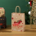 thumbnail image 3 of Harliver Christmas Kraft Gift Bags for Holiday Paper Gift Bags, Christmas Goody Bags, Xmas Gift Bags with Handles, Suitable for Holiday Kraft Paper Gift Bags, 10.63x8.27x4.33in, 3 of 6