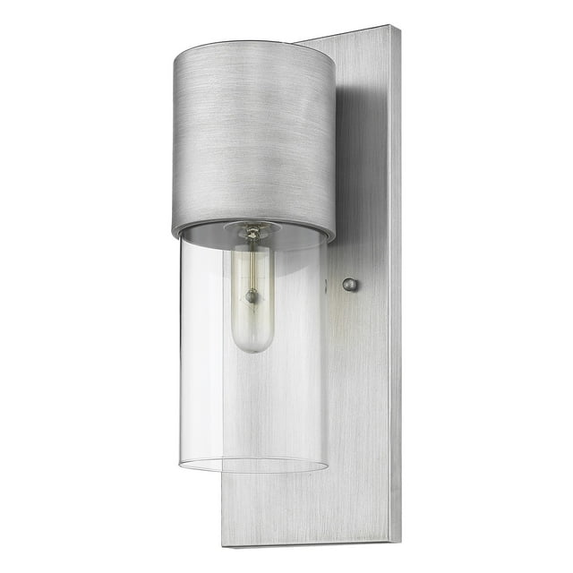 homeroots lighting 399212 Cooper 1-Light Matte Nickel Wall Light