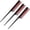Black and Red, variant on 3 Pcs 8 Inch Triple Teasing Comb Rat Tail Comb with Pick for Women Styling Parting Lightweight Sectioning Fine Tooth Backcombing Combs Add Volume(Black and Red)