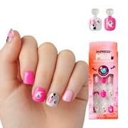 KISS imPRESS Mini Halloween Press On Nails for Kids, ‘Fear Nobody’, 20 Fake Nails