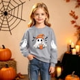 thumbnail image 2 of Fancifize Boys Girls Cute Ghost Graphic Fleece Sweatshirts, Halloween Holiday Print Pullover Tops for Kids 2-15 Years, 2 of 6