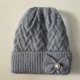 thumbnail image 1 of Gorro de lana de invierno para mujeres de mediana edad y mayores para abrigarse, gorro de invierno para mujeres mayores con gorro de punto de terciopelo para otoño e invierno, 1 of 6