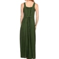 thumbnail image 2 of Sakkas Stella Long Tank Top Adjustable Caftan Corset Dress With Embroidery - Green - L/XL, 2 of 4