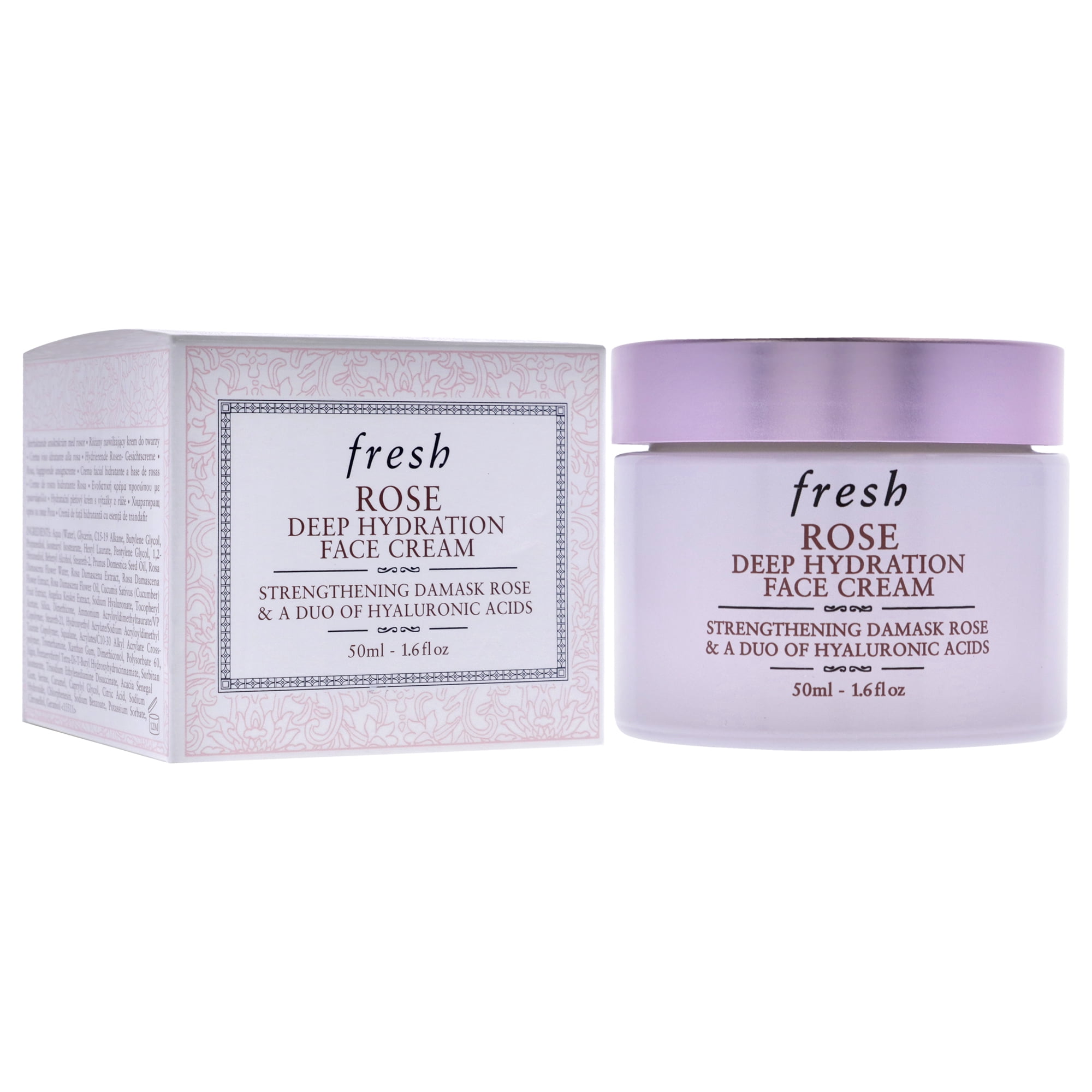 Fresh Rose Deep Hydration Face Cream, 1.6 oz, Lightweight