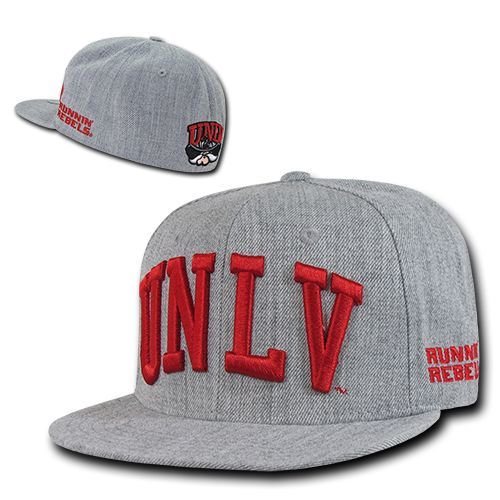 Unlv Runnin Rebels Nevada Las Vegas Ncaa Fitted Flat Bill Hat Cap 7 1 4 Walmart Com Walmart Com