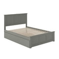thumbnail image 5 of Madison Full Platform Bed with Matching Foot Board with Full Size Urban Trundle Bed in Grey, 5 of 9
