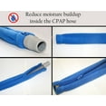 thumbnail image 3 of CPAP Hose Cover with 4 Holding Clips, Universal and fit all 6 ft CPAP tubes, Soft Fleece Tubing Wrap Insulator with Zipper., 3 of 8