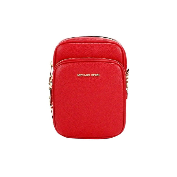 Bandolera Michael Kors Jet Set Travel Leather Red