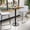 Natural, variant on Emma + Oliver 24"x30" Walnut Laminate Bar Table Top-18"RD Base/Foot Ring