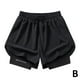 thumbnail image 5 of TQEHS Pantalones deportivos de verano Pantalones cortos deportivos populares de doble capa para hombres y mujeres яξ ;т, 5 of 6