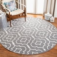 thumbnail image 4 of SAFAVIEH Dhurries Slater Geometric Area Rug, Grey/Ivory, 8' x 10', 4 of 5