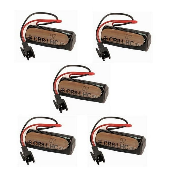 BatteryGuy FLUSH-2 3.0V 3000mAh Lithium Automatic Flusher Replacement Battery for Toto / Wallingford (5 PACK)