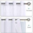 thumbnail image 2 of ZMLEVE Blackout Curtain Liners for Window - Easy Install with Top Tab / Grommets, Light Blocking Privacy Curtain Drapes for 63" Length Panels (2 Pcs, 50"x 59" Each, Grayish White, Rings Included), 2 of 6