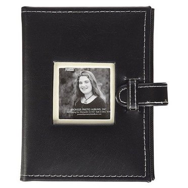 Pioneer Photo Albums 24 Pocket Sewn Leatherette Frame Cover Album With Strap Closure For 4 By 6 Inch Prints Light Brown