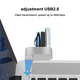 thumbnail image 4 of Concentrador USB 3.0 mini ABS de 3 puertos de primera calidad que puede girar 90°/180° Hub USB Hub creativo, 4 of 8