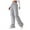 Gray, variant on Cargo Pants With Pockets Parachute Pants For Women Y2K Baggy Drawstring Streetwear Trendy Pants Khaki X-Large