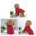 thumbnail image 2 of Sudadera de algodón para perros Ropa de invierno/otoño Forro de felpa Abrigo cálido Rojo XL, 2 of 7