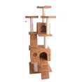 thumbnail image 4 of Cat Tree Armarkat A7407, grande, 74 pulgadas, con 2 casas de condominios, marrón, 4 of 7