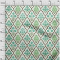 thumbnail image 3 of oneOone Viscose Chiffon Sea Green Fabric Asian Floral Diy Clothing Quilting Fabric Print Fabric By Yard 42 Inch Wide, 3 of 4