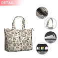 thumbnail image 2 of Beige Curiosity Shoppe Pattern Travel Tote Bags for Women Carry On,Large Weekender Bags for Women Travel,Multi Functional Duffle Bag for Work,Shopping,Sports, 2 of 5