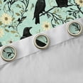thumbnail image 4 of Erosebridal Black Crow Blackout Curtains Set of 2 (52x84 Each),Cute Daisy Rustic Flower Window Curtains For Boys Teens, 4 of 7
