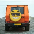 thumbnail image 6 of Goofa Smiling With Sunglasses Pattern Universal Tire Cover for Jeep, SUV, Truck, and Trailer – Waterproof, UV-Resistant,Easy to Install, Fits 14"-17" Tires-17 inch, 6 of 6