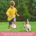 thumbnail image 4 of Pelota de fútbol QDAN Dog Toy con correas para perros pequeños de tira y afloja, 4 of 8