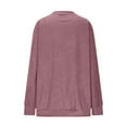 thumbnail image 4 of Kukoosong Corduroy Tops for Women Casual Rund Neck Long Sleeve Sweatshirts Fall Fashion Loose Tunic Pullover, 4 of 6