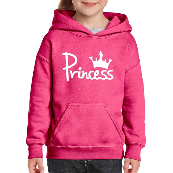 IWPF - Big Girls Hoodies and Sweatshirts - Princess Crown