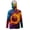 Basketball Fire Pattern, variant on SEANATIVE Long Sleeve Fishing Hoodie for Men UV Protection Tops Breathable Lightweight Athletic Shirt Outdoor Sport Apparel for Outdoor Fishing Lovers, 3XL, Dog Brown