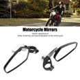thumbnail image 3 of <p>Handlebar Side Mirrors, Wide View Motorcycle Rearview Mirror Clear Vision  For Motorbike</p>, 3 of 7