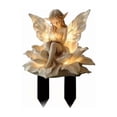 thumbnail image 4 of Solar Powered Fairy Garden Statue with LED Lights - 2D Acrylic Angel Stake, Waterproof Outdoor Decor for Lawn, Patio, Yard, Flower Bed, Pathway, Gift for Garden Lovers, 4 of 6