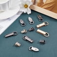 thumbnail image 6 of 1 Box 12 Pack Metal Bag Chain Buckle 6 Styles Alloy Purse Suspension Clasp Handbag Side Clip Buckles Detachable D Ring Buckle Chain Link Connector Backpack Hardware for DIY Leather Craft Making, 6 of 6